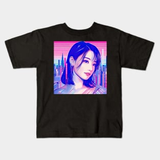 City Pop 1980s Jpop Model Kids T-Shirt